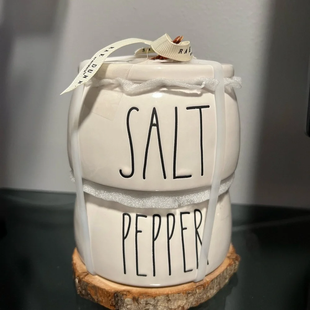 Rae Dunn Salt and Pepper Ceramic Set
